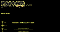 Desktop Screenshot of maggots.com