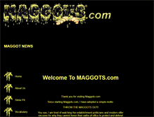 Tablet Screenshot of maggots.com